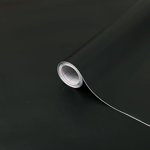 d-c-fix 346-8091 - Película autoadhesiva decorativa, color negro mate, rollo de 26 x 78 pulgadas