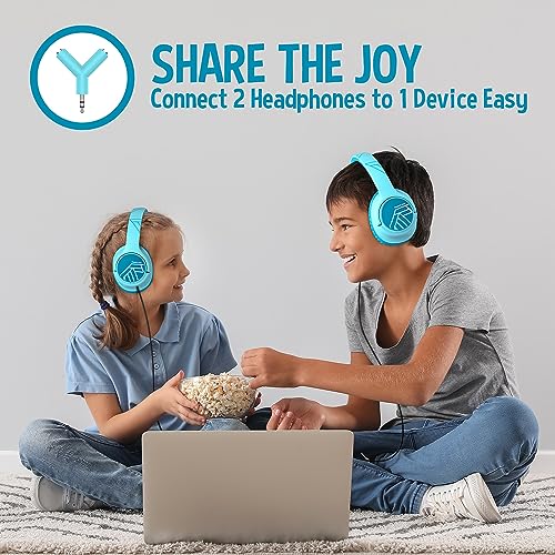 Image of PowerLocus Kids Headphones Wireless, 74 /85 /94dB Volume Limit, 45H Playtime