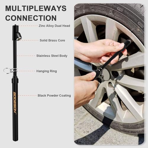 Image of GODESON Dual Head Tire Pressure Gauge, Heavy Duty Pencil Tire Gauge Range 10-150PSI,Dual Head Truck Pen Air Pressure Gauge