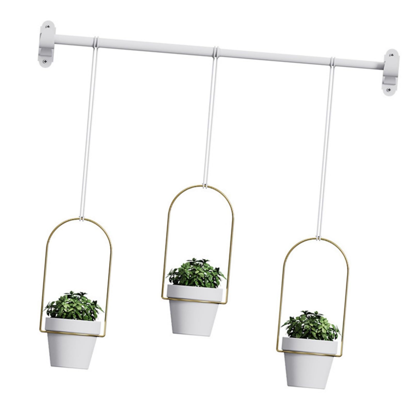 Veltros Detachable Flower Hanging Basket Flower Container Plant Hanging Basket Wall Art Decoration Planter Quick Install Plant Hook