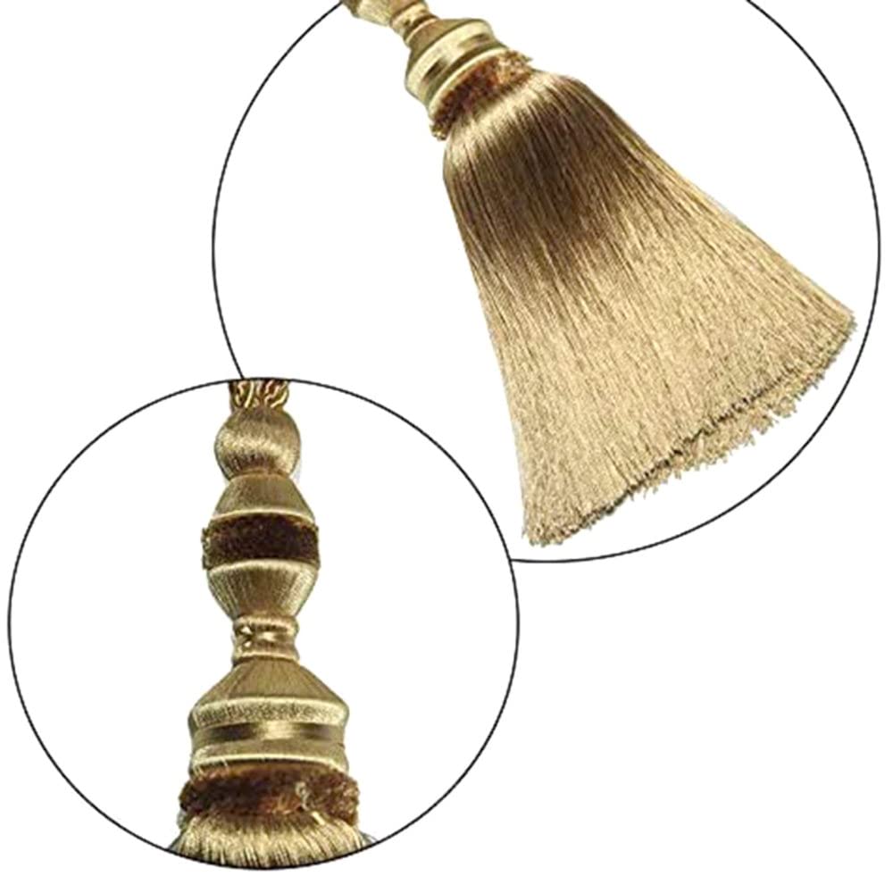 Youther 1Pc Boule Suspendue Gland Rideau Embrasse Gros Glands Boule Suspendus Luxueux Rideaux Titulaire Boucle Corde Chambre Aaccessoires, Rouge Foncé, comme Image