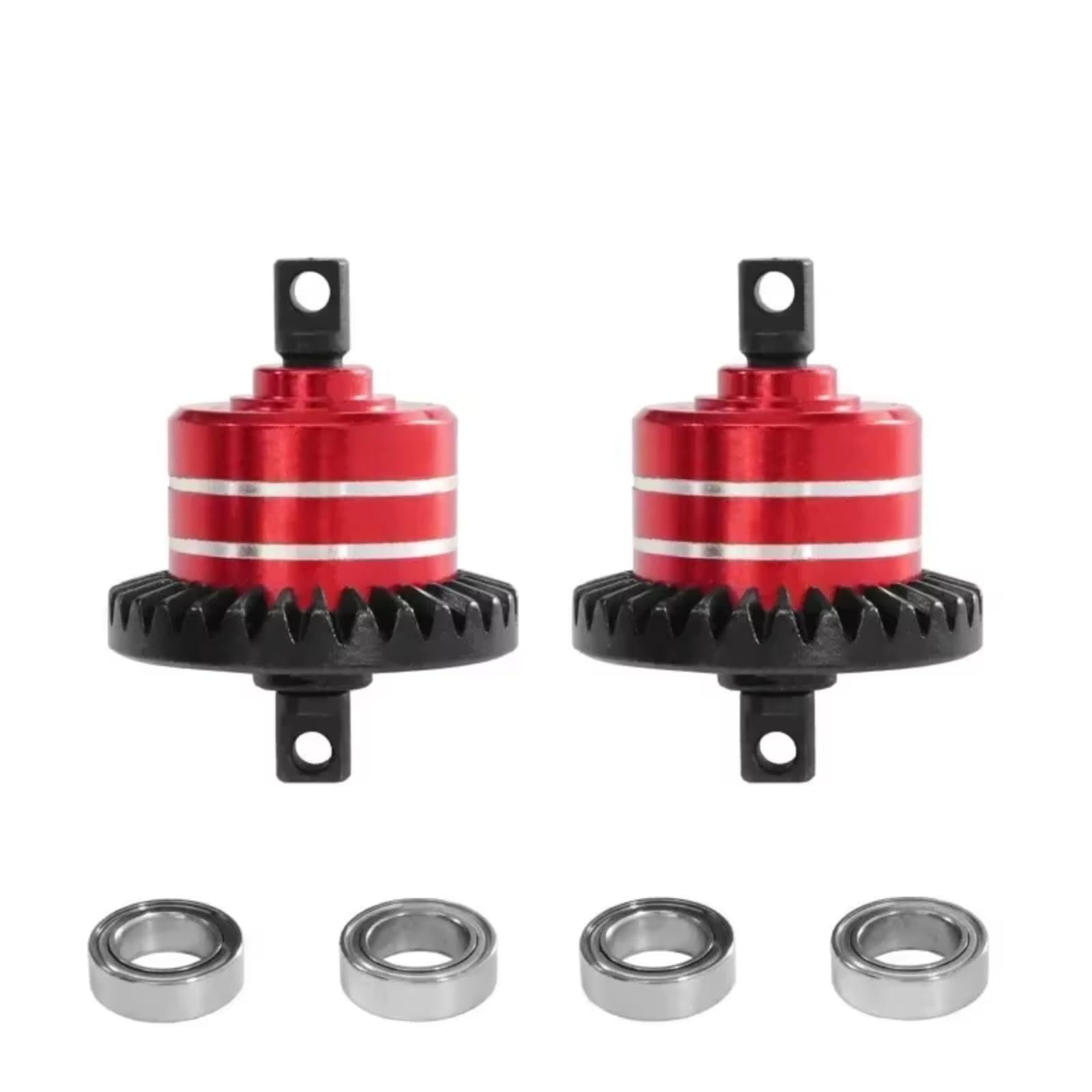 RC Modelli Parti Anteriore Posteriore Differenziale Ad Ingranaggi Kit In Metallo Per MJX Per Hyper Go 14211 14210 H14BM 1/14 RC Auto Aggiornamenti Parti Accessori(Silver)