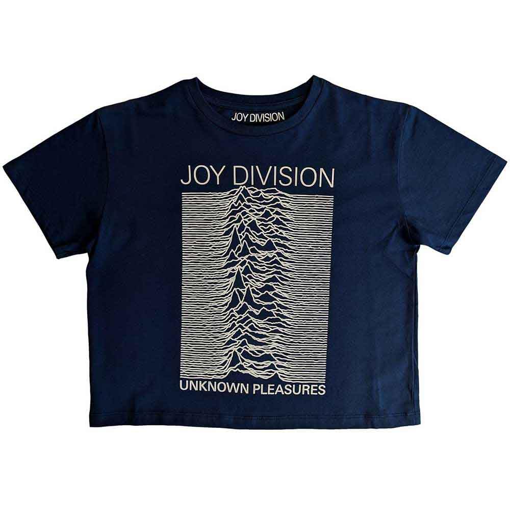 Joy Division Crop Top T Shirt Unknown Pleasures Official Womens Denim XXL