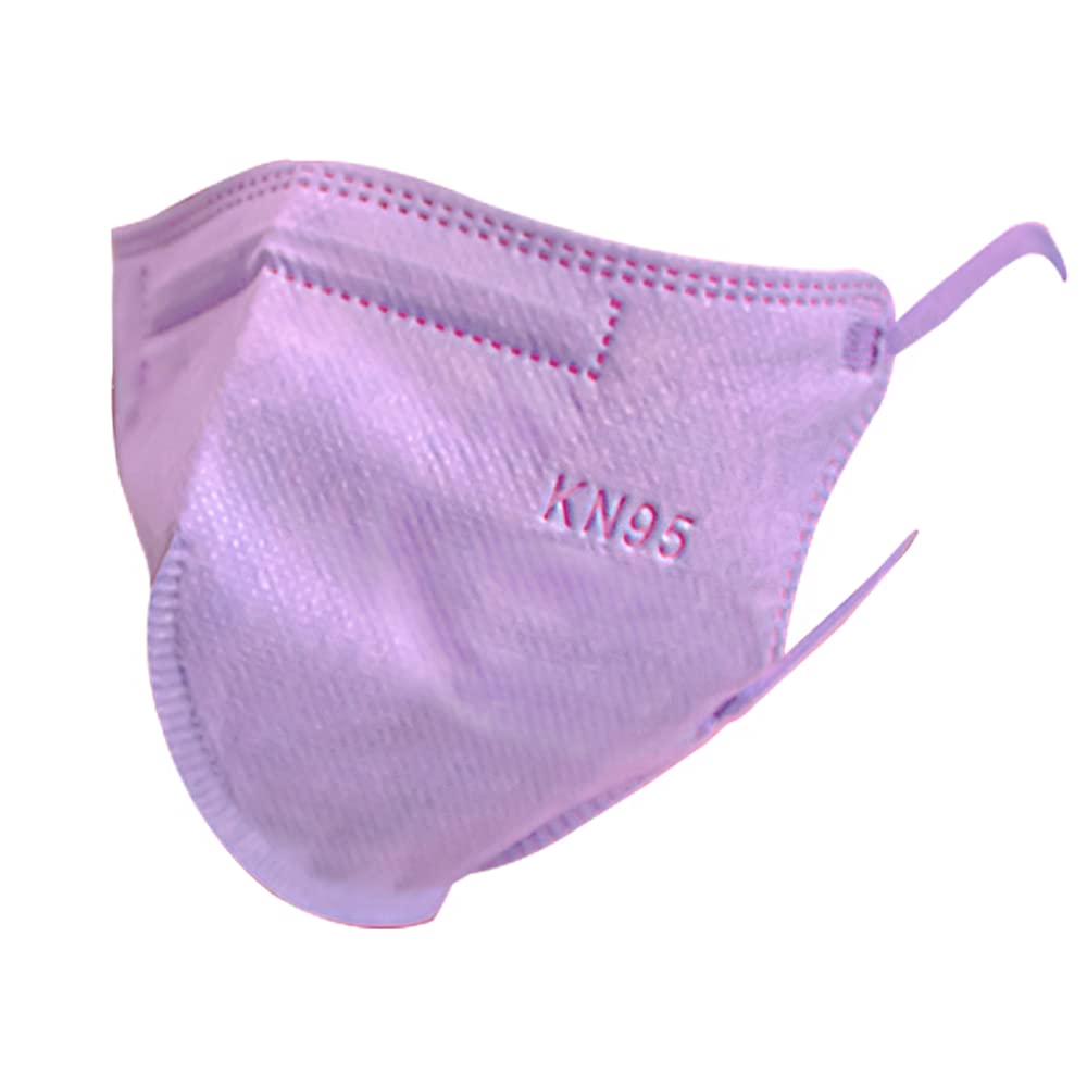 Everydayspecial Disposable Safety Mask 5 Ply Protection Face Mask for Kids 20 pcs (Kids Purple)