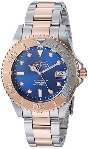 Invicta Women's Pro Diver Quartz Diving Watch with Two-Tone-Stainless-Steel Strap, 9 (Model: 24635)