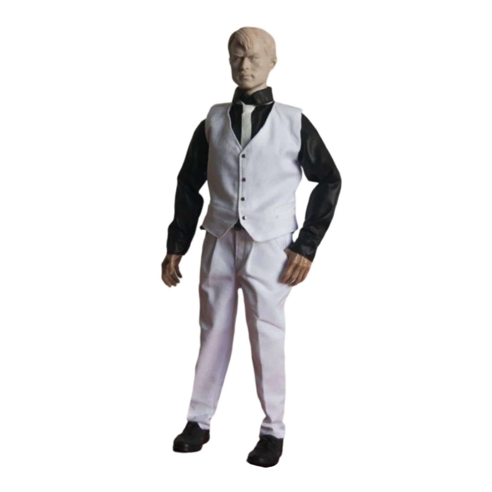 Abbigliamento Miniatura Set Vestito Camicia Pantaloni Cravatta Accessori in Tessuto per Soldato Modello Uomini Vestito Adatto a Collezione Giocattoli