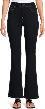 Dark Wash Mid Rise Bootcut Jeans 