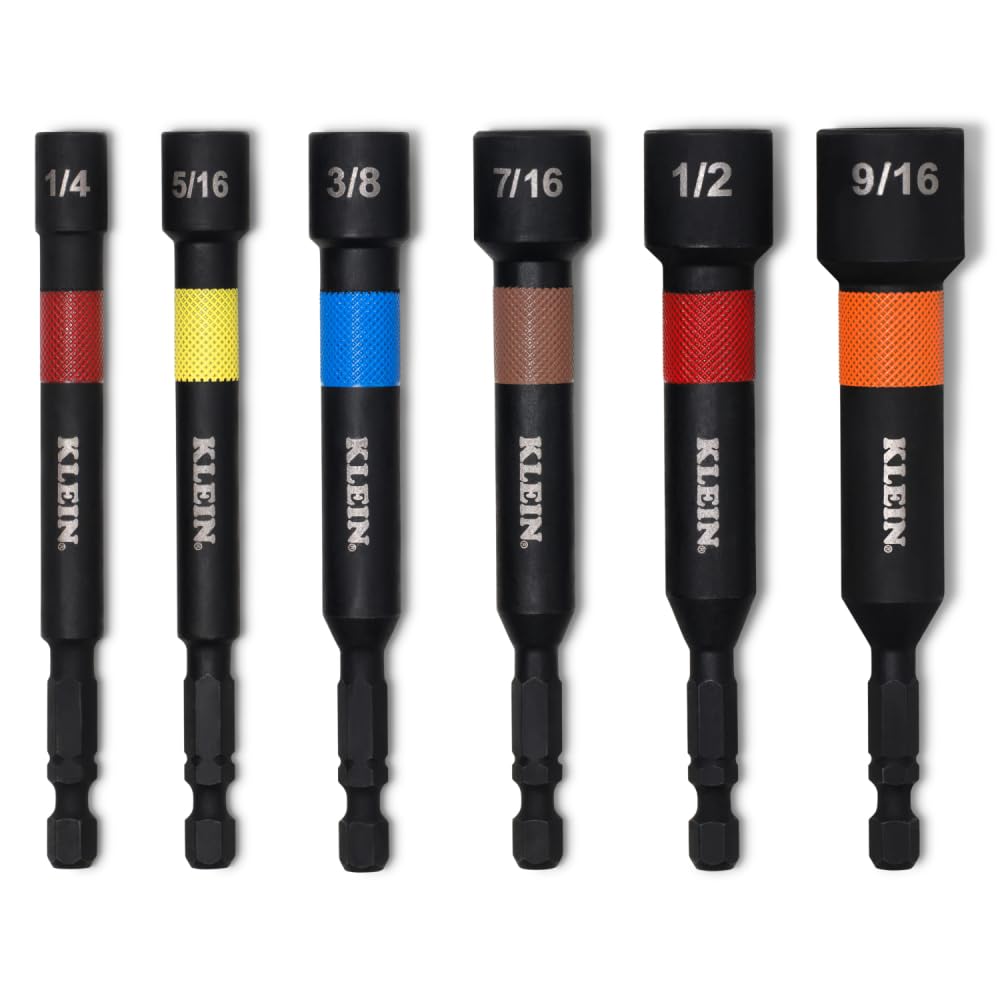 Amazon.com: Klein Tools 32946S 4-Inch Power Nut Setters 6-Piece
