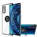 Produktbild Find X2 Pro Hülle for OPPO , [mit 360 ° Ringständer Eine Klammer] Kristallklar [Galvanische Metall Farbe] Silikon Weich TPU Ultra dünn (Find X2 Pro, Schwarz)