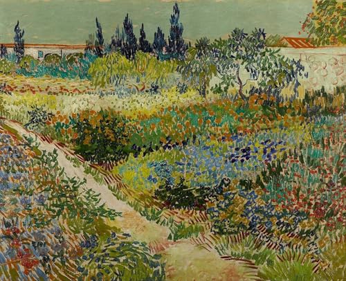 Toile Jardin d'Arles de Van Gogh : peinture murale 60x90cm pour salon