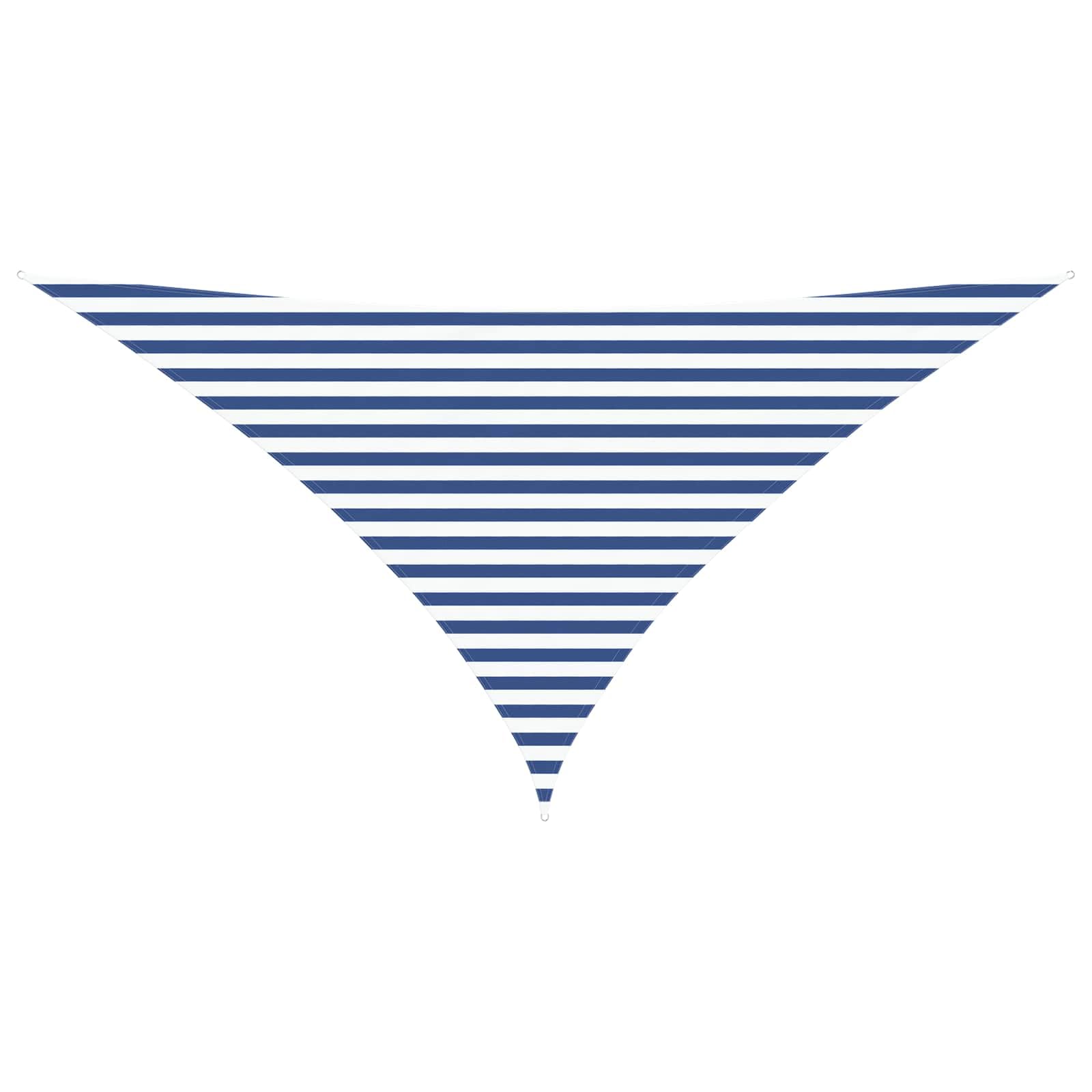 Voile d'ombrage pour jardin et balcon à motifs bleu et blanc