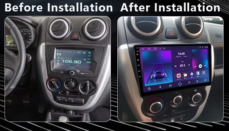 Evita golpes al aparcar tu Lada Granta con esta pantalla Carplay y cámara trasera HD 2