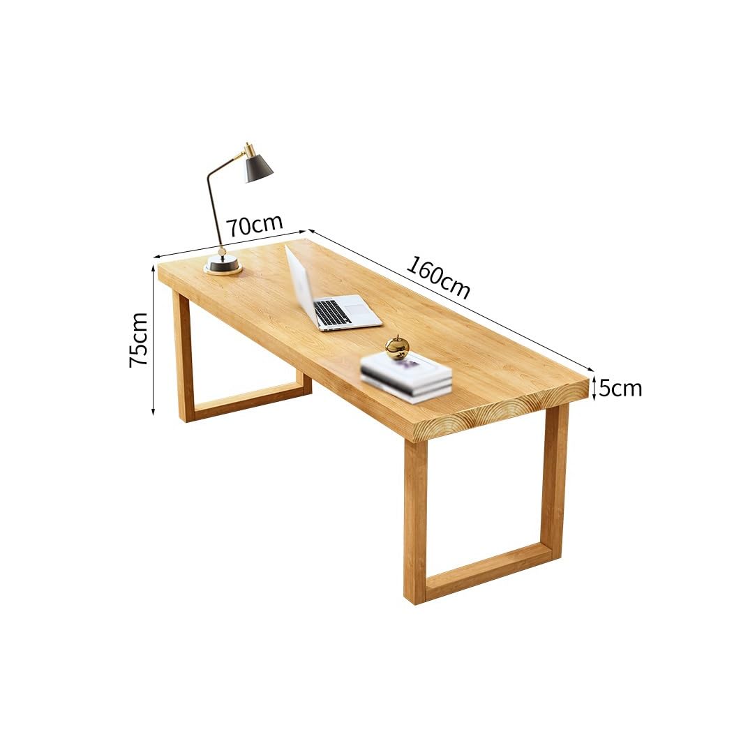 Schreibtische fürs Homeoffice Massivholz Wohnzimmer Großer Schreibtisch Chef Schreibtisch Studie Kalligraphie Werkbank Schreibtische fürs Homeoffice(160cm)