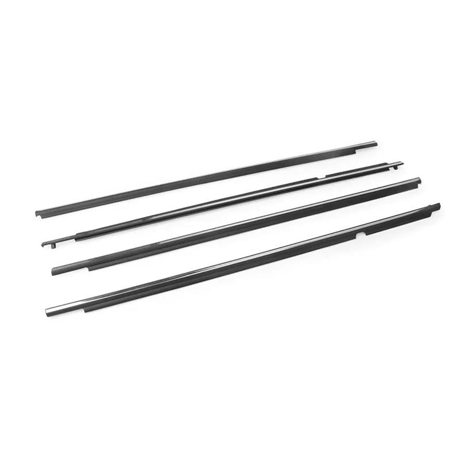 Blnetu Chrome For Toyota For Corolla 2008-2013 Weatherstrip Seal Strips Door Moulding Trim Glass 7573012300 /Black 4Pcs Rubber Car Weather Stripping(Chrome)