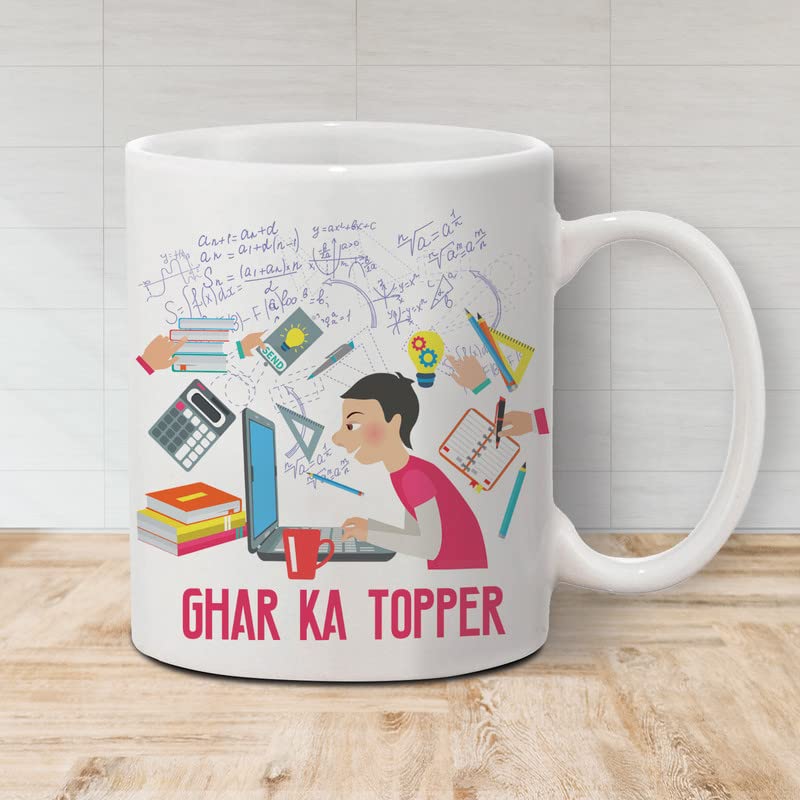 The Purple Tree Ghar Ka Topper Rakhi Gift for Brother with Mug and Card Hamper, Rakhi Gift Hamper (1 Rakhi, Mug, Roli Chawal, Greeting Card), Rakhi Gift for Brother, Rakhi for Bhai 1