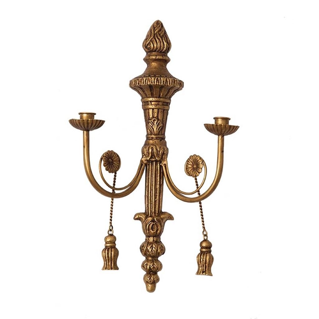 Candlesticks Holders Retro Wall Decoration Candlestick Home Living Room Mounted Old Iron Candle Holders for Candlesticks