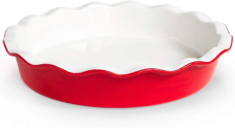 Bosmarlin 9-Inch Ceramic Pie Dish - Scalloped Edge Pie Pan, Oven & Dishwasher Safe - View #5