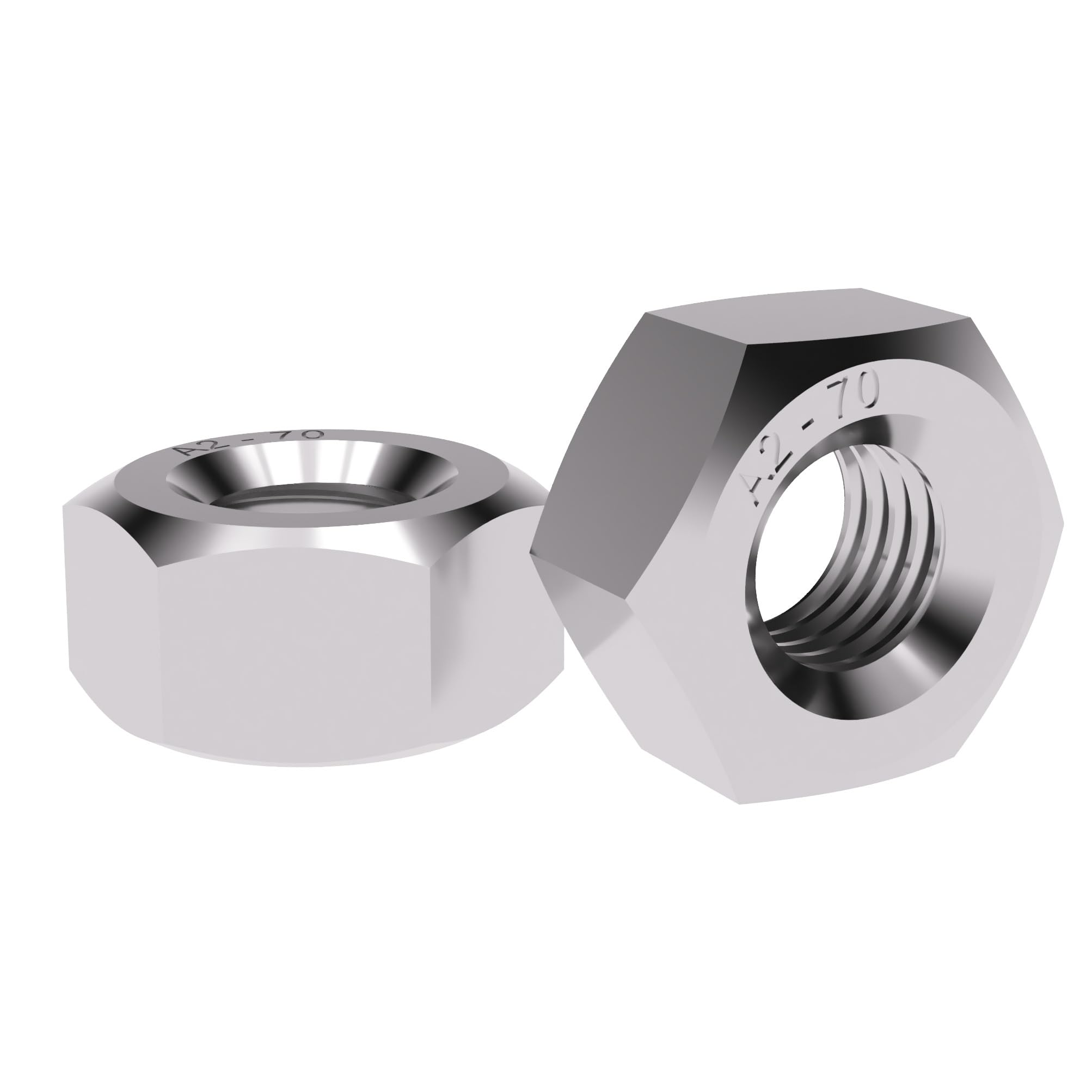 Offgridtec A2 V2A Stainless Steel Nuts DIN 934/ISO, Pack of 25, M4