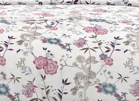 Image of DECOR2ADMIRE Premium Cotton Bedsheet Double King Size 90x100 Inches, 300 TC Soft Breathable Printed Bed Sheet with 2 Pillow Covers (White Pink Contrast, Double 90 inch x 100 inch)