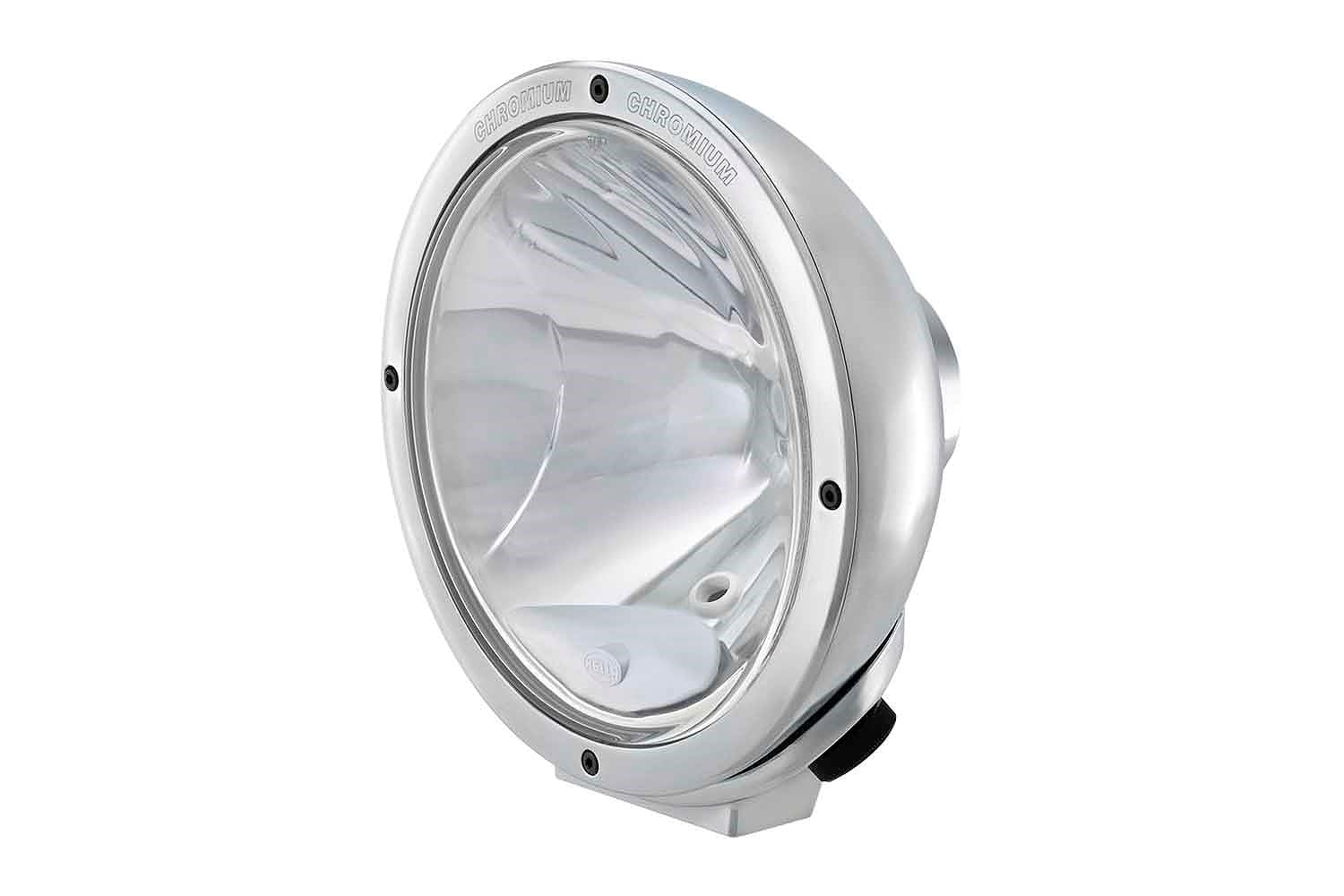 HELLA 1F8 007 560-311 Halogen/Halogen-Spotlight - Luminator Chromium - 24/12V - round - Reference number: 37.5 - Bolted - Clear diffusing lens - Lens Colour: Crystal clear - Cable: 800mm - left/right