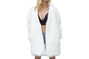 Women's White Fur Coat Unleash the Cruella Within