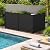 Kozyard 50" W x 48" H Outdoor Privacy Screens Aluminum Post, Air Conditioner Fence Panels, Pool Equipment Enclosure, Trash Can Screens Fence Kit for Outside Backyard Patio (Black/ 3 Panels)