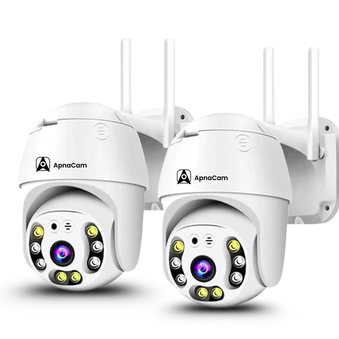 ApnaCam 2K Outdoor CCTV Security WiFi Smart Camera-Weatherproof-Full Color Night Vision-Dome Camera with WiFi & Ethernet Connection ((Pack of 2))-image-43