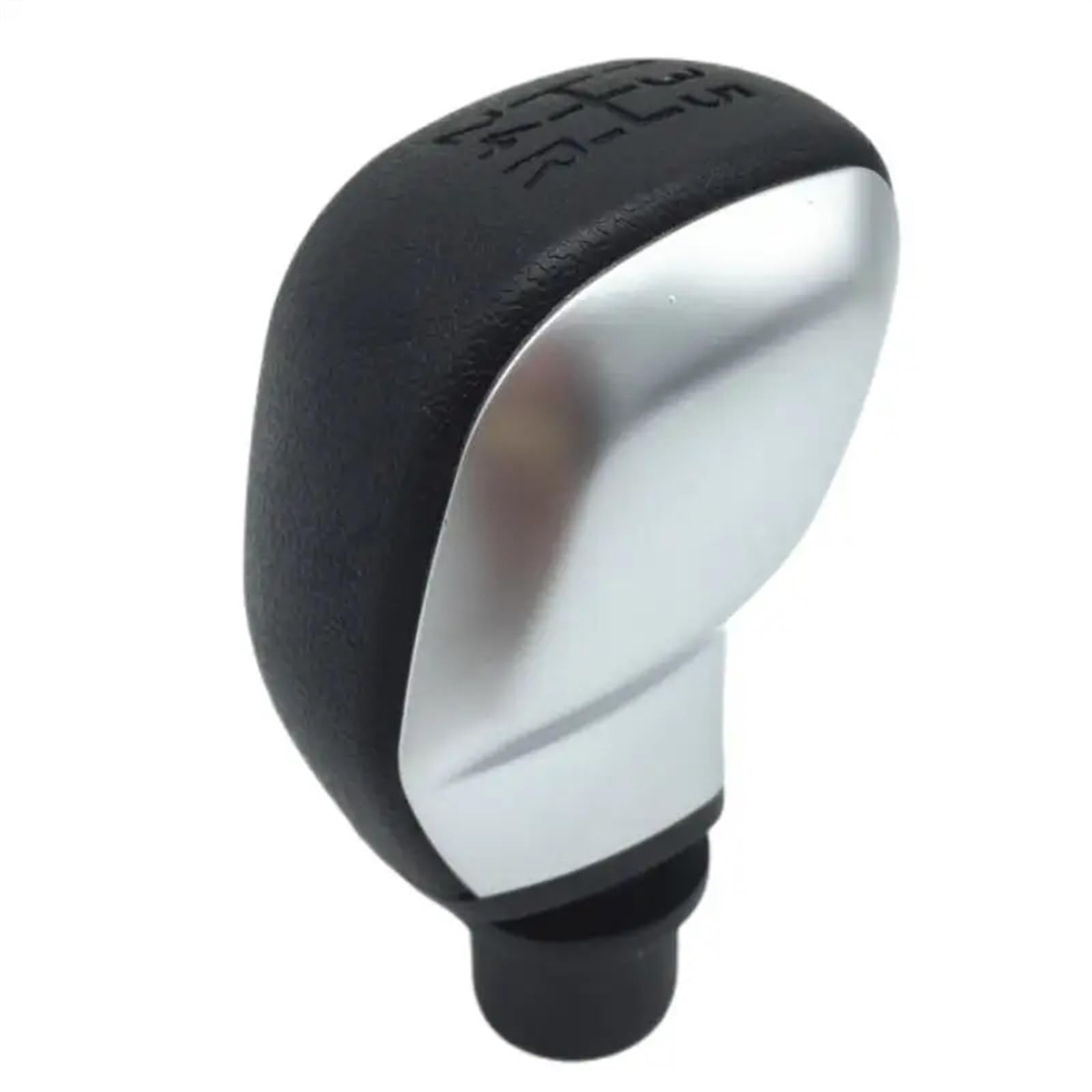 HSUKIHO Car Shift Knob Cover for Citroen for C4 MK1 (2004-2008) Manual Gear Shift Knob Gear Shift Collar Gaiter Boot Cover(Silver Gear knob)