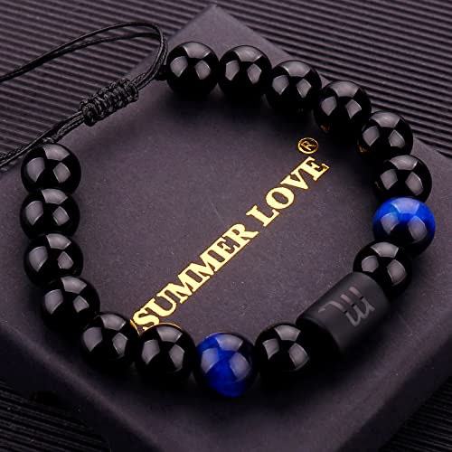 Pulsera para Hombre con Piedra Ónix Negra 10mm miniatura 5