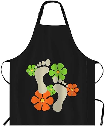 Beabes Delantal de cocina a cuadros de cuadros verdes y grises a cuadros Beabes Delantal de cocina a cuadros de cuadros verdes y grises a cuadros