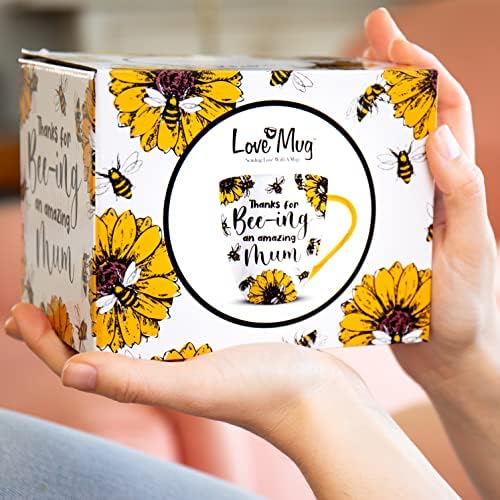 Love Mug: Mum Mug, Best Mum Coffee Mug, Bee Gifts , Mothers Day Gifts for Mum, Birthday Gifts for Mum and Coffee Mug for Mum.