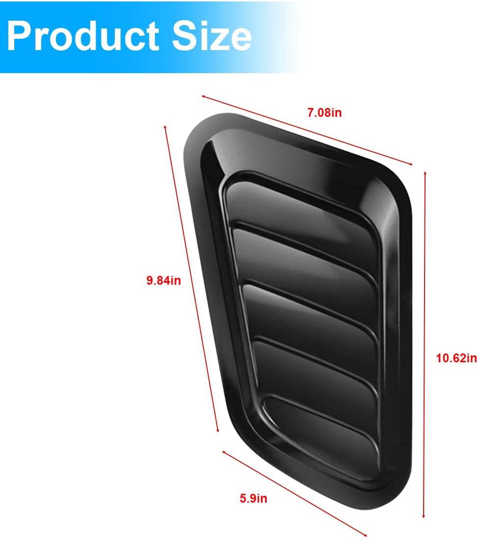 Buy Car Hood Vents, 2PCS Universal Hood Air Vents for Car Hood Scoop