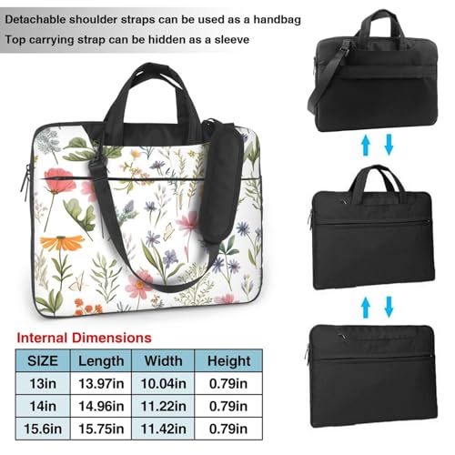 Bolso para portátil Wild Flower 14 pulgadas impermeable miniatura 3