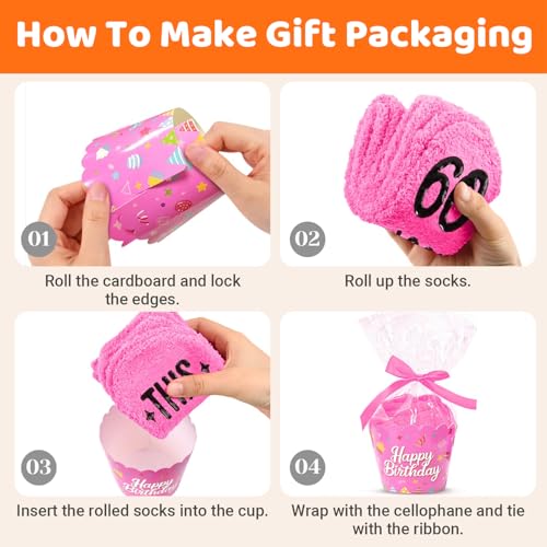 HAPPYPOP 60th Years Old Birthday Gifts - Novelty Socks for 60 Year Olds, Ideal Gifts for 60 Year Old Middle Aged Woman4