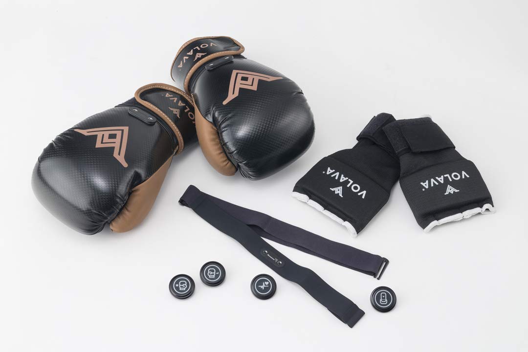 Boxing Full Kit - Equipo Completo de Boxing con sensores de Movimiento, pulsómetro, Saco de Boxeo y Guantes. Uso doméstico. GANA Fuerza y Resistencia. Clases virtuales bajo suscripción.