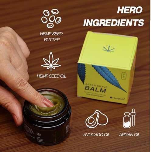 Image of After Shave Balm For Men, Post waxing cream for Women | Free Sulfates, Parabens, Silicones, Alcohol, PEG's or Artificial Fragrance Free | Refreshing, Moisturizing & Soothes Skin | Natural Antiseptic | 50g