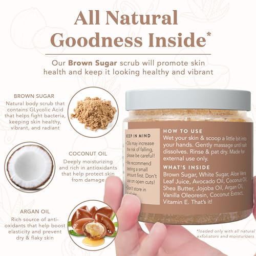 Bare Botanics SCRUB00 Brown Sugar Body Scrub 20Oz thumb #4