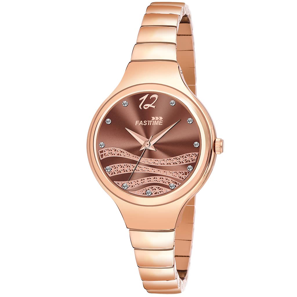 FASTTIME Analog Womens Wrist Watches for Women Stylish Ladies Watch - Water Resistant Watches for Girls 19250 WRMR (B0C6DPXCML) Amazon Price History, Amazon Price Tracker