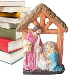 FULYA Figura del Belén, Estatua de Resina de Jesús Novedad Sagrada Familia, Suministros de decoración navideña para Sala de Estudio, Porche, Vitrina, Sala de Estar, Dormitorio, balcón