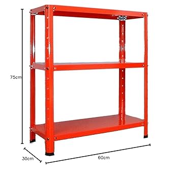 アッカ　引取限定価格　ホームエレクタ スチールラック ３段 レッド アッカ 引取限定価格 ホームエレクタ スチールラック 3段