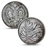 1613-1913 Tsar King Russia Antique Silver Coins, European Ancient Coin, Retro World Silver Dollar Set, Old Coins for Collectors, Historical Lucky Commemorative Gifts (RU 1613-1913)