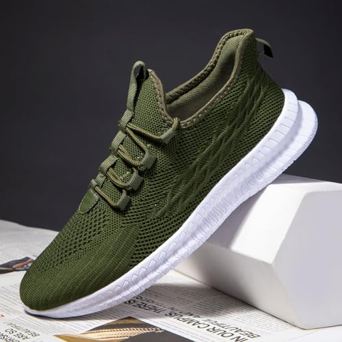 Image of Mens Slip On Walking Shoes Sneakers Running Shoes Trainers Athletic Gym Fitness Sport Shoes Non Slip Breathable Mesh Workout Fashion Breathable Comfortable