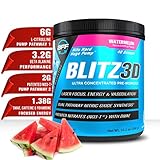 BLITZ3D Ultra Concentrated Pre Workout Powder for Men & Women, Premium, Effective, Affordable,...