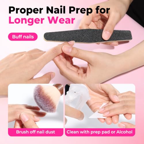 Image of UNA GELLA Super Strong Nail Glue for Press On Nails & Nail Tips 10ml*2pcs | Brush On Nail Glue for Press Ons & False Nails, No U V Lamp Needed, Mess-Free, Long Lasting