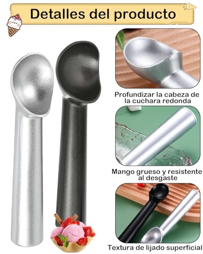 La Mejor Lista de Cuchara para servir helado los más solicitados. 27 Imagen adicional