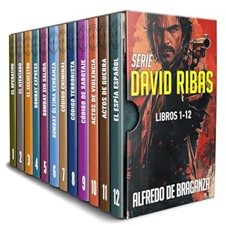 COLECCIÓN DE THRILLERS EN ESPAÑOL 1-12: serie David Ribas Audiolibro Por Alfredo De Braganza arte de portada