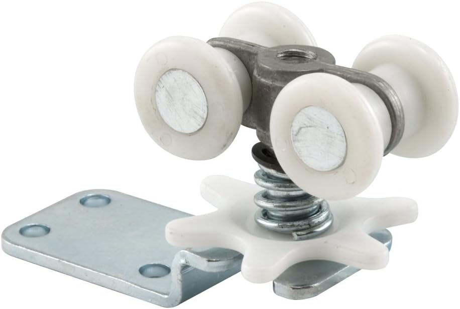 Prime-Line N 6724 Pocket Door Roller Assembly with Four Wheel, single pack, Mill