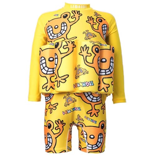 Image of Toddler Kids One-Piece Float Swimsuit with Adjustable Buoyancy UPF 50+ Sun Protection for Beach Pool Boys Girls