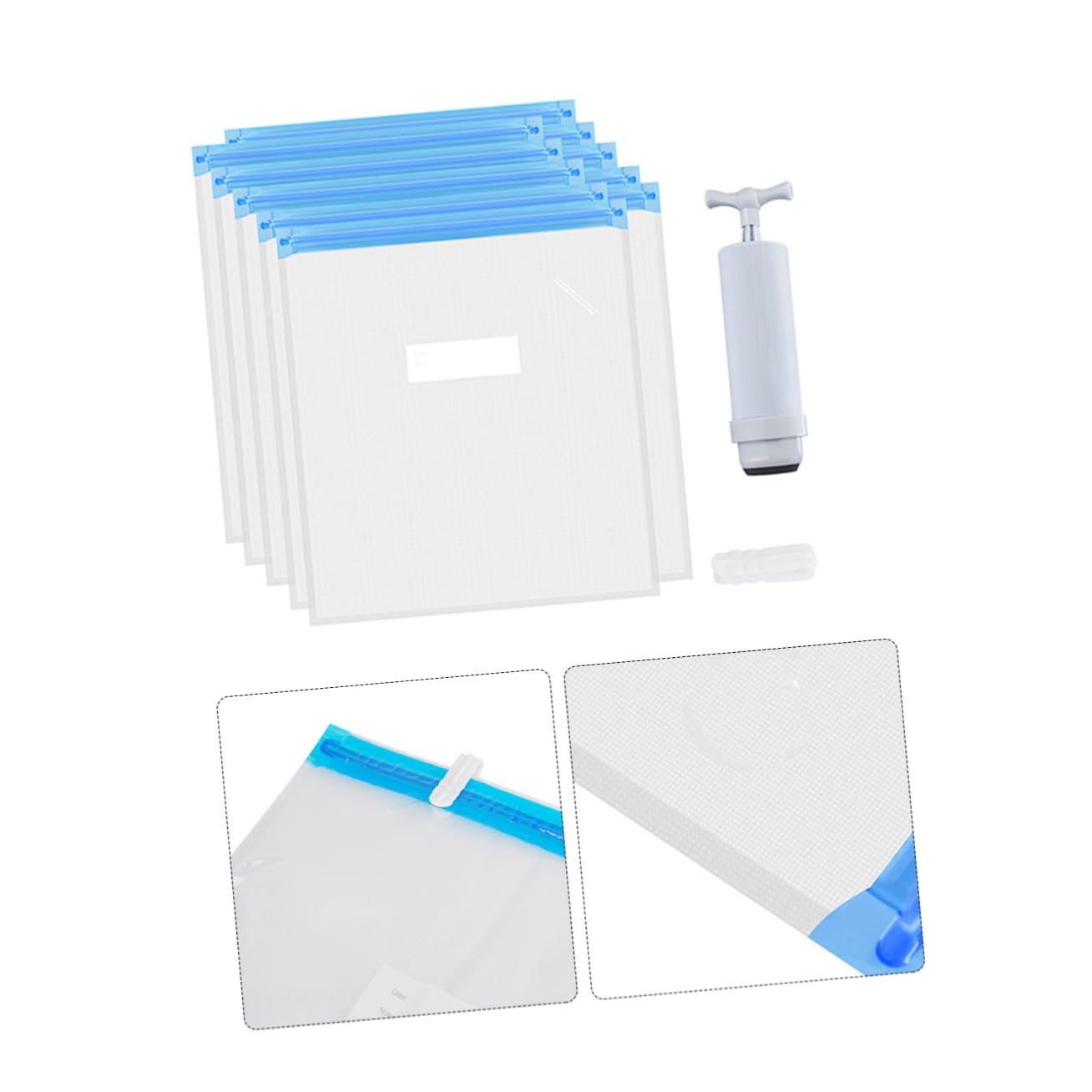 KOMBIUDA 2sätze Vakuum Kompressionsbeutel Drucker Wiederverwendbar Mit Manueller Pumpe Beutel Pumpe Clips Für Aufbewahrung Von Druckmaterialien Und Verbrauchsmaterialien