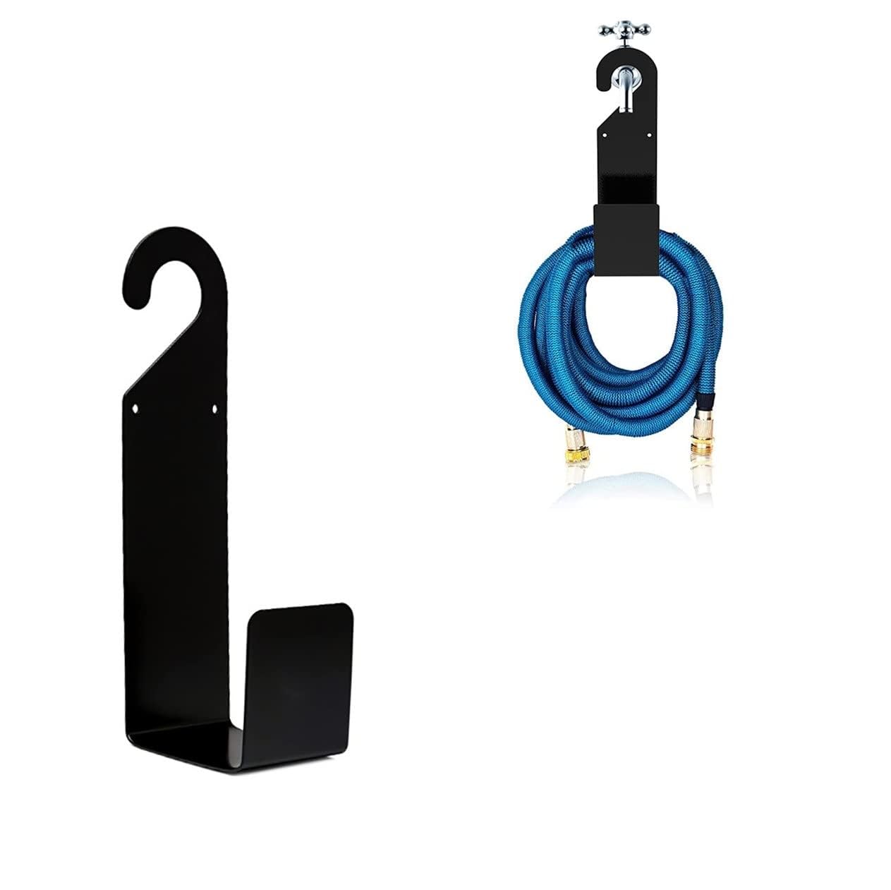 KASTWAVE Garden Hose Holder for 150ft Expandable Hanger, Heavy Duty Wall Mounted Water Holder for Outside Yard, Durable Reel Hooks